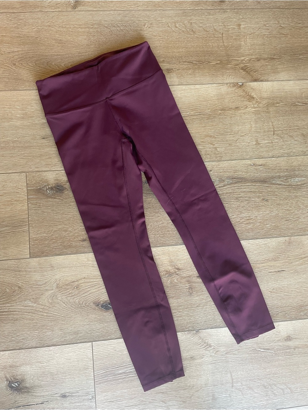 Outdoor Voices Maroon High-Waist Active Leggings